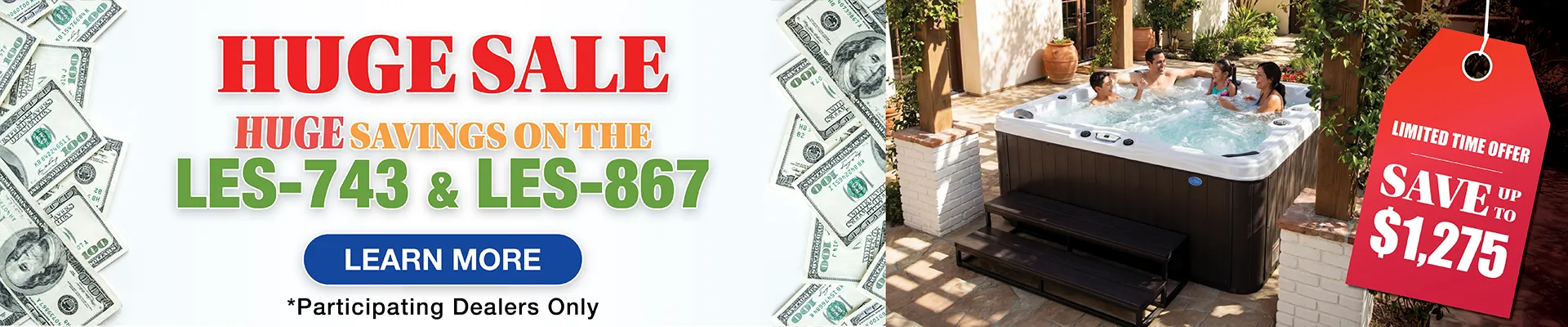 Calspas hot tub being used in a family setting - Prescott