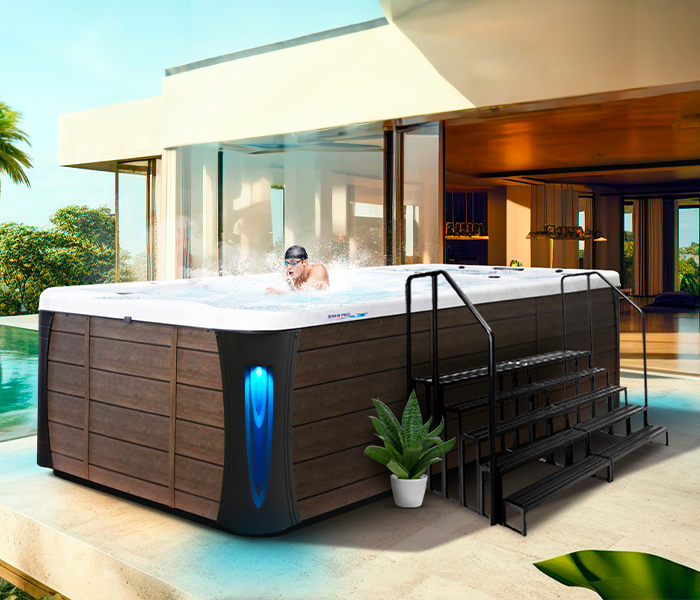 Calspas hot tub being used in a family setting - Prescott